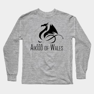 Aikido of Wales (Black) Long Sleeve T-Shirt